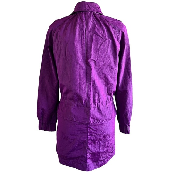 NWT: Armani Exchange Women's XS Purple Trench Coat (M526) - Picture 5 of 11